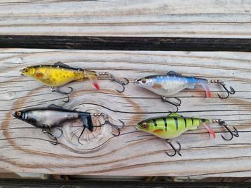 Setje nieuwe topwaters van savage gear smashtail 8cm whopper beschikbaar voor biedingen