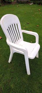 6 stapelbare sterke tuinstoelen, Ophalen of Verzenden, Gebruikt, Kunststof