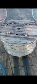 Haspel tuintafel, Tuin en Terras, Ophalen, Zo goed als nieuw, Rond, Hout