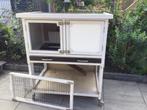 Konijnen hok voor buiten, Dieren en Toebehoren, Knaagdieren en Konijnen | Hokken en Kooien, Ophalen, Gebruikt, 90 cm of meer, Konijn