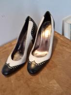 Vintage Italiaanse leren hakken - Maat 36, Pumps, Zwart, Italiaans, Ophalen of Verzenden
