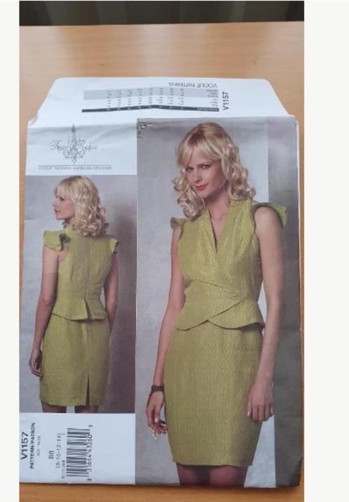 Vogue patroon V 1157 - disainer Tracy Reese, Hobby en Vrije tijd, Kledingpatronen, Nieuw, Vrouw, Overige merken, Ophalen of Verzenden