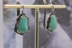 oorbellen zilver vintage met Navajo turkoois steen, Ophalen of Verzenden, Zilver, Oorbellen, Met edelsteen