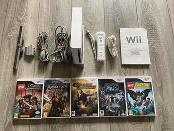Wii compleet met 5 games! beschikbaar voor biedingen