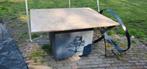 Degelijk tafel marmeren blad, Tuin en Terras, Tuintafels, Ophalen, Gebruikt, Rechthoekig