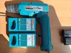 Makita 9.6V Boormachine met Accu's en Opladers, Doe-het-zelf en Verbouw, Gereedschap | Boormachines, Gebruikt, Variabele snelheid