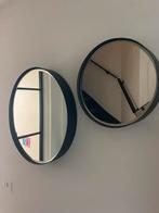 Set Ronde Stalen Spiegels - Modern Design, Minder dan 50 cm, Gebruikt, Rond, Ophalen of Verzenden