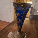 Art Nouveau Vaas Zilverkleur 25x12 cm, Antiek en Kunst, Antiek | Vazen, Ophalen of Verzenden