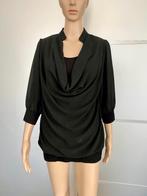 H154 Di Loren maat M=38 lange Blouse top zwart, Maat 38/40 (M), Di Loren, Zwart, Ophalen of Verzenden