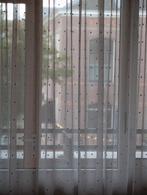 Witte vitrages met stippen, 200 cm of meer, Wit, 150 tot 200 cm, Ophalen of Verzenden