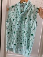 Sandro jurk mintgroen elegant blouse en rok, Groen, Maat 38/40 (M), Zo goed als nieuw, Sandro