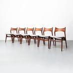 Vintage Deense eetkamerstoelen (Erik Buch), set van 6, Ophalen, Hout, Gebruikt, Overige kleuren