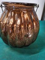 windlicht goud kleurig glas, Huis en Inrichting, Woonaccessoires | Overige, Ophalen of Verzenden, 'T Olde Gre-j, Info@toldegrej.nl