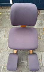 Stokke kniestoel, Huis en Inrichting, Stoelen, Ophalen, Gebruikt, Blauw, Ergonomisch, scandinavisch