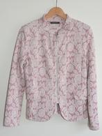 Leuk zalm roze jasje met bloemen maat 42 blazer, Maat 42/44 (L), Ophalen of Verzenden, Jasje, Roze