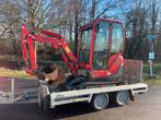 Yanmar SV16 minigraver met Hulco machinetransporter, Ophalen, Graafmachine