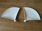 2 Waaier Vormige Schoteltjes, Ophalen, Keramiek, Effen, Schaal of Schalen