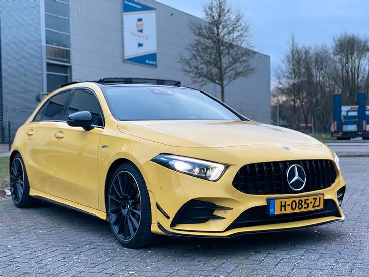 Mercedes-Benz A35 AMG 4MATIC | 2019 | Geel | Vol, Auto's, Mercedes-Benz, Particulier, A-Klasse, ABS, Achteruitrijcamera, Adaptieve lichten