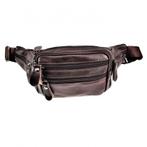 Heuptasje Donkerbruin Rundleer Buideltas Informal Crossbody, Overige merken, Verzenden, Nieuw, Esde2