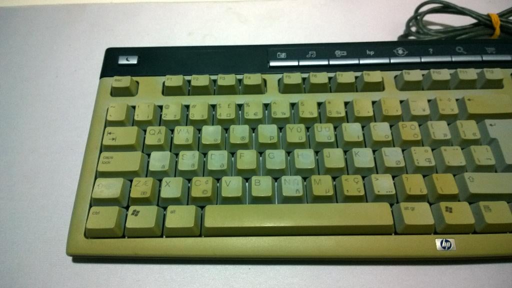 Keyboard HP model 5183, PS2 aansluiting, Grijs beige, Computers en Software, Toetsenborden, Ophalen, Hp, Gebruikt, Qwerty