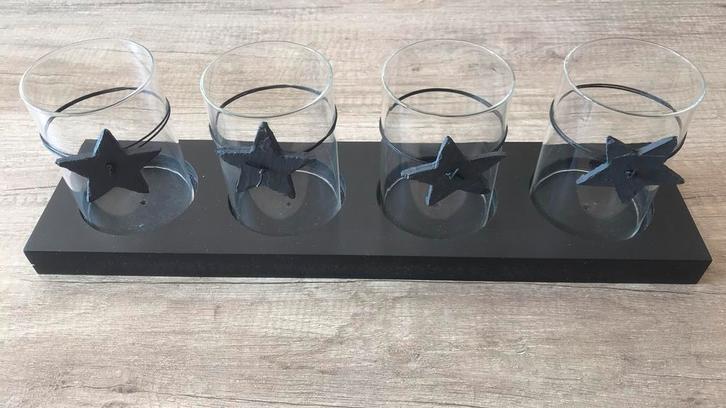 Sfeervolle Kandelaar voor 4 Kaarsen/Waxinelichtjes, Huis en Inrichting, Woonaccessoires | Kandelaars en Kaarsen, Zo goed als nieuw