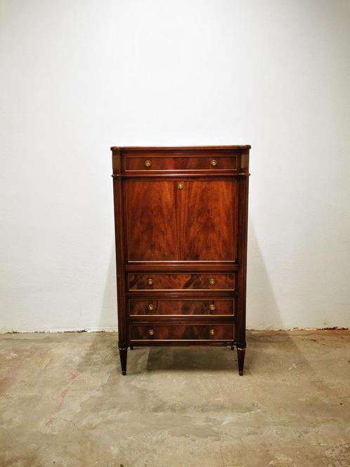 Vintage Mahonie Barkast in Lodewijk XVI - stijl, Antiek en Kunst, Antiek | Meubels | Kasten, Ophalen
