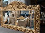 Barok Gouden Spiegel - 300cm Houtsnijwerk, Gebruikt, 200 cm of meer, 125 cm of meer, Ophalen of Verzenden