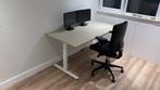 IKEA Sta Zit Bureau met Zwengel - 160x80, Huis en Inrichting, Bureaus, Ophalen, In hoogte verstelbaar, Zo goed als nieuw, Stabureau
