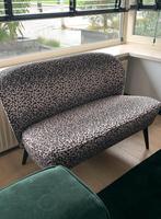 2-zits bankje van Woood model Sara panterprint, Ophalen, Tweepersoons, 75 tot 100 cm, Zo goed als nieuw