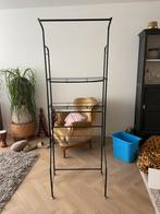 Kast wasmachine, zwart, staal, Ophalen of Verzenden, Zo goed als nieuw