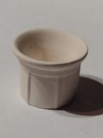 witte keramische bloempot H 3 cm en doorsnee 4 cm / miniatuu, Ophalen, Nieuw, Gebruiksvoorwerp