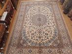 Vintage handgeknoopt perzisch tapijt nain 343x245, Huis en Inrichting, Stoffering | Tapijten en Kleden, Info@SlatsAntiek.nl, Tweedehands
