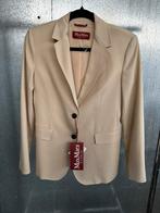 Max Mara studio blazer jacket 36 sabbia Luchino coat colbert, Ophalen of Verzenden, Zo goed als nieuw, Maat 36 (S)