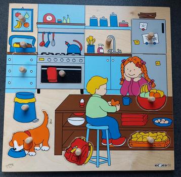Educo knopjes puzzel De Keuken ( 34 x 34 cm) beschikbaar voor biedingen