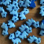 45 honden knopen - knoop blauw - kunststof - hond - NIEUW, Ophalen of Verzenden, Nieuw, Knoop of Knopen