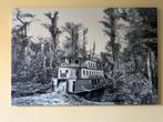 Klassiek Schilderij Mississippi Boot op Canvas Art Decoratie, Antiek en Kunst, Kunst | Schilderijen | Klassiek, Ophalen