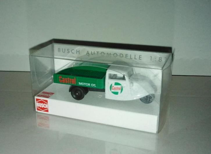 Busch 40647 - Tempo Dreirad Castrol olie in ovp, Hobby en Vrije tijd, Modeltreinen | H0, Nieuw, Overige typen, Gelijkstroom of Wisselstroom