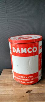 Vintage groot bakkerij blik DAMCO VLAARDINGEN., Ophalen of Verzenden, Gebruikt, Overige merken