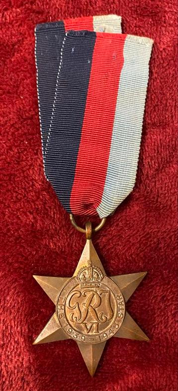 Britse Medaille 1939-1945 Ster onderscheiding uniform beschikbaar voor biedingen