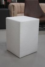 SALE! Partij vierkante hockers nachtkastje skai velvet teddy, Ophalen, Minder dan 50 cm, Vierkant, Nieuw