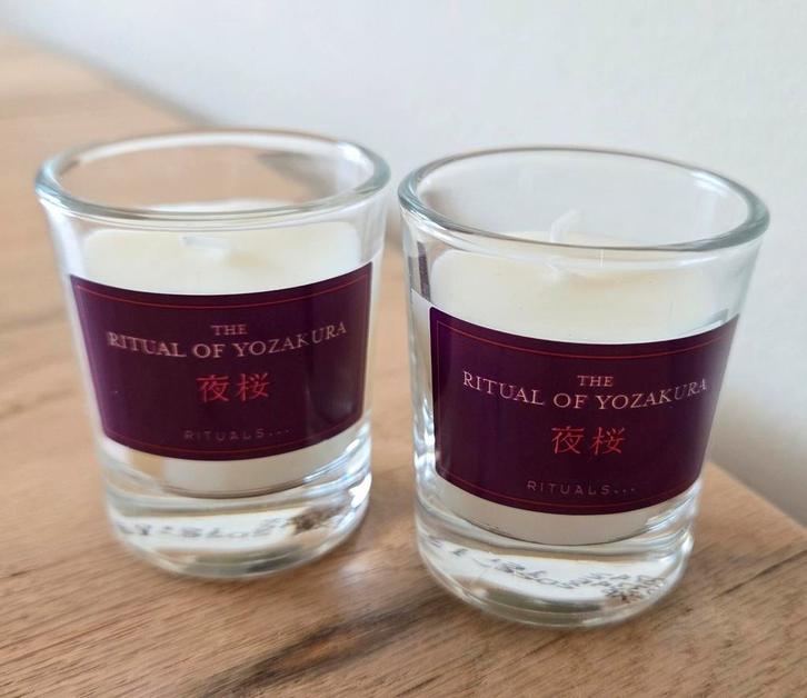 Rituals Yozakura Kaarsjes, Huis en Inrichting, Woonaccessoires | Kandelaars en Kaarsen, Nieuw, Kaars, Minder dan 25 cm, Overige materialen