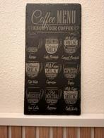 Leisteen tekstbord koffie 17x34 cm, Ophalen of Verzenden, Nieuw