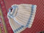 Pannenlappen gehaakt blauw wit jurkje, Ophalen of Verzenden, Zo goed als nieuw, Blauw