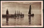 Harderwijk, Als de avond valt. 1930., Verzamelen, Ophalen of Verzenden, 1920 tot 1940, Gelopen, Gelderland