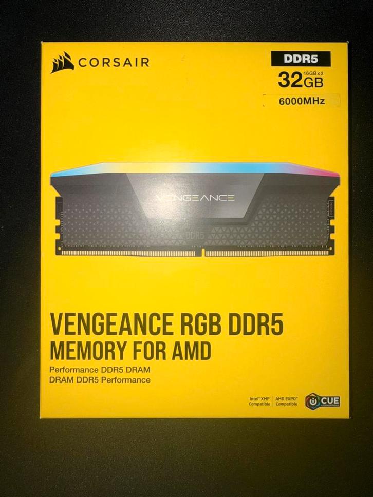 Corsair Vengeance RGB DDR5 32GB (2x 16GB) 6000Mhz - NIEUW, Computers en Software, RAM geheugen, Nieuw, Desktop, 32 GB, DDR5, Ophalen of Verzenden