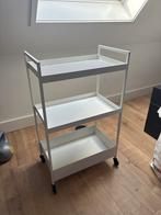 Witte Serveerwagen / Keuken Trolley, Huis en Inrichting, Ophalen, Zo goed als nieuw