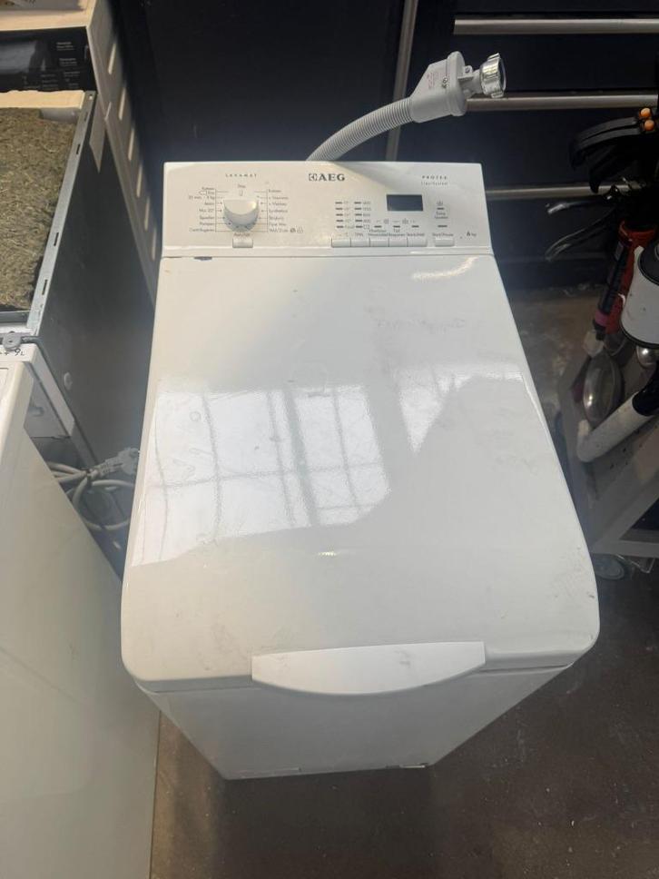 AEG Wasmachine bovenlader schoon garantie , Witgoed en Apparatuur, Wasmachines, Zo goed als nieuw, Bovenlader, 6 tot 8 kg, Minder dan 85 cm