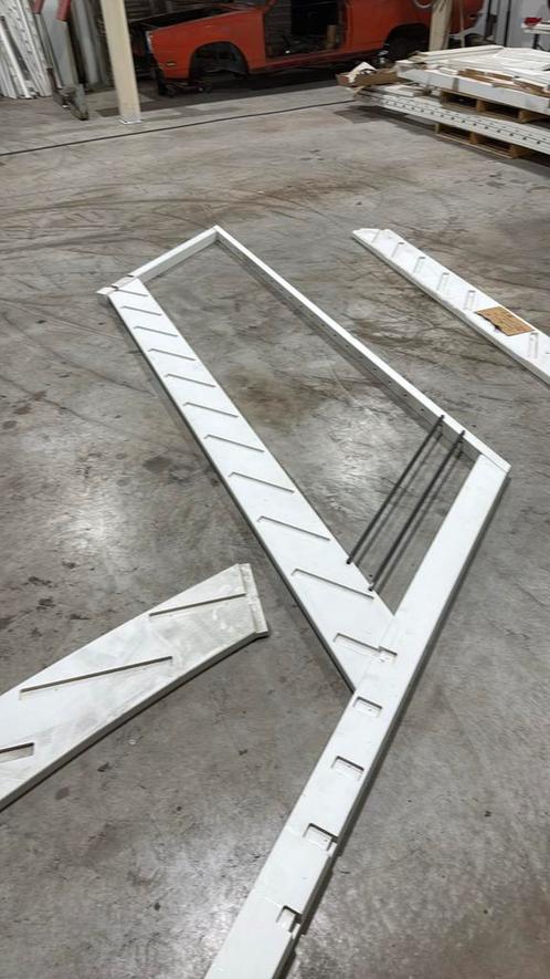 2 kwart trappen 2940 en 2992 hoog open beuken hout, Doe-het-zelf en Verbouw, Ladders en Trappen, Zo goed als nieuw, 2 tot 4 meter