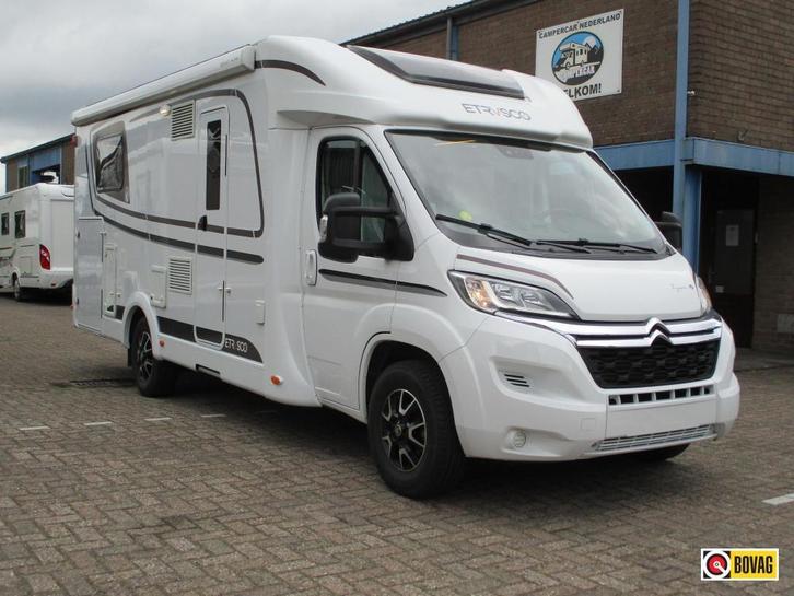 Etrusco T 7400 SB Enkele bedden en luxe ! 165 PK !, Caravans en Kamperen, Campers, Bedrijf, tot en met 4, Half-integraal, Etrusco