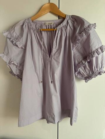 Ulla Johnson lila pofmouw blouse mt.M twv 359€ nieuw Wow! beschikbaar voor biedingen